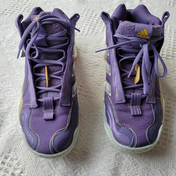 ADIDAS Exhibit B Candace Parker Chunky Basketball Athletic Mid Sneaker Shoe - Picture 3 of 9